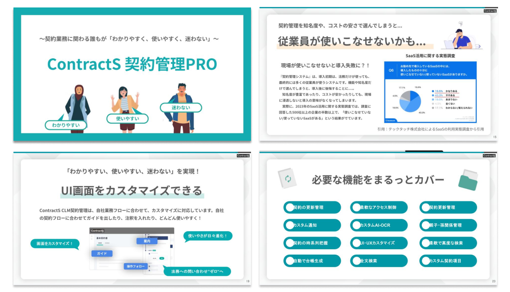 ContractS 契約管理PROサービス紹介資料